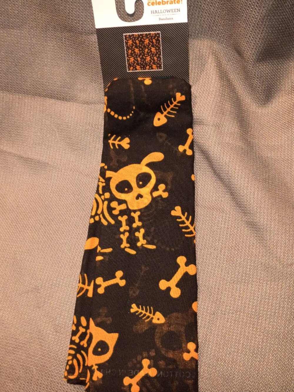 "Celebrate Halloween" Pet Skull Bandana NWT!!!